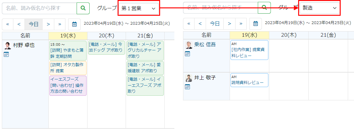 スケジュール